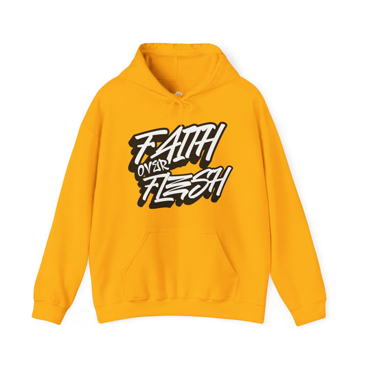 FAITH OVER FLESH - UNISEX HOODIE